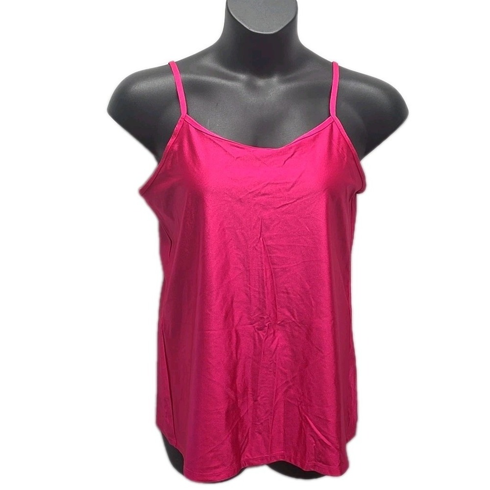 Torrid Pink Cami Tank Top Lightweight Spaghetti‎ Strap Layering Vacation sz 1